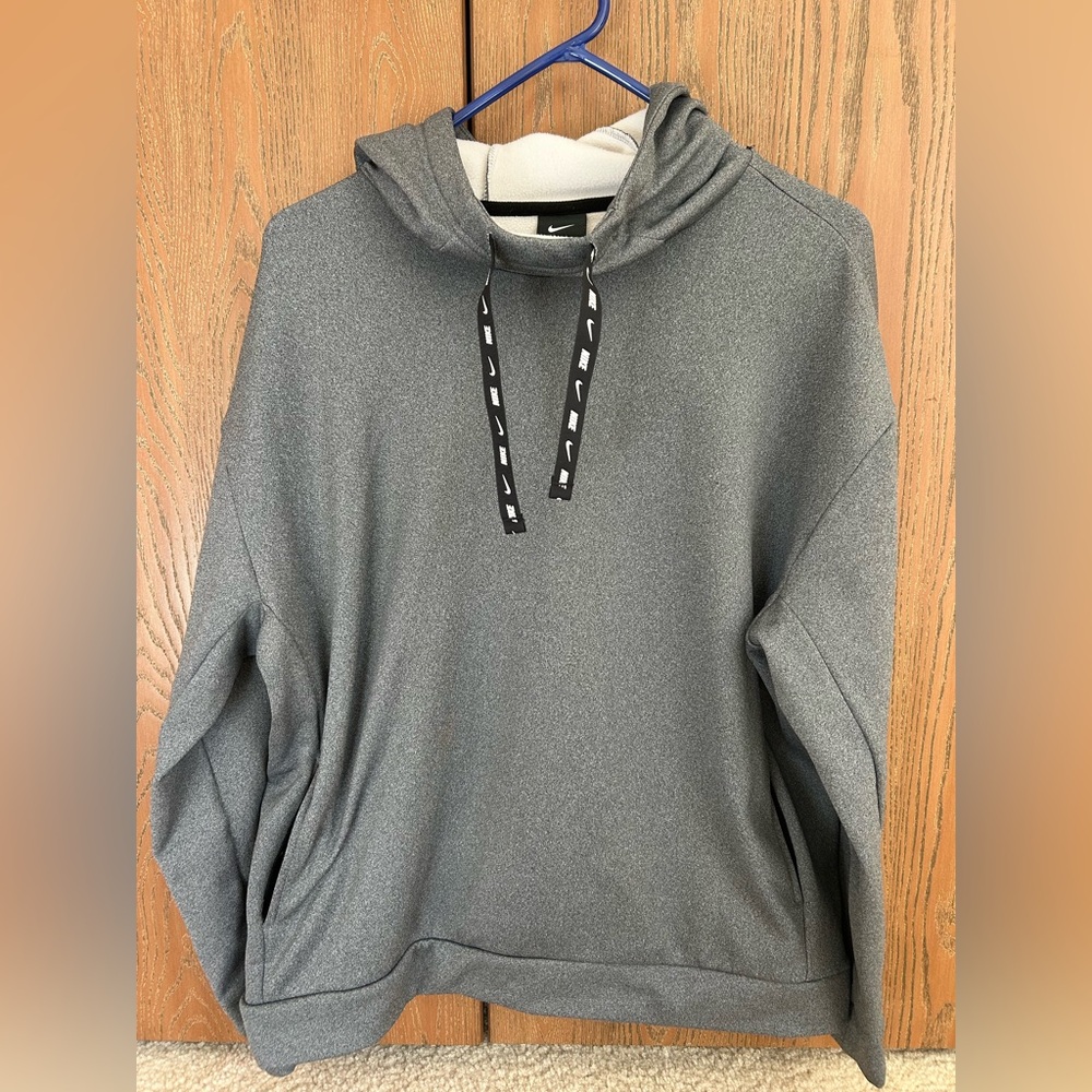 Nike Heather Gray Fleece Hoodie